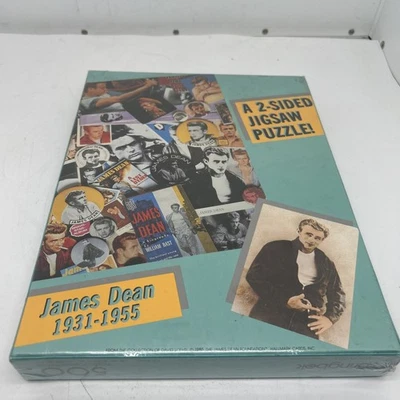 Rompecabezas James Dean Springbok Hallmark 2 caras sellado 1985 vintage 500 piezas EE. UU. Foto 1 de 4
