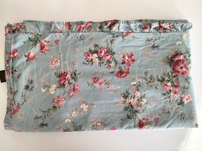 De Colección Ralph Lauren Home YVETTE Azul Floral Reina Sábana Plana Volantes Foto 1 de 4