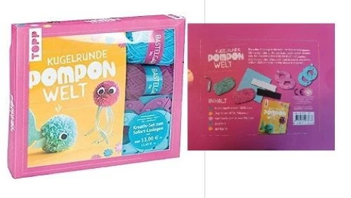 Kreativ-Set Kugelrunde Pompon-Welt Buch mit Grundanleitung und Bastelideen (32 S - Bild 1 von 1