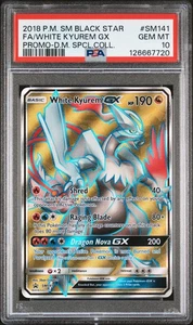 2018 Pokemon SM Black Star Promo White Kyurem GX #SM141 Fa PSA 10 - Picture 1 of 2
