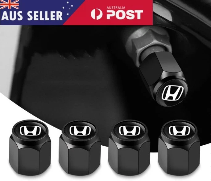 Brass Tyre Valve Cap 4pc Honda CRV ZRV HRV Civic Accord  - image 1 of 4