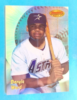 1998 BOWMANS BEST DARYLE WARD #180 ROOKIE REFRACTOR #228/400 HOUSTON ASTROS - Image 1 of 2