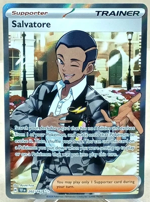 Sv05: Temporal Forces - Salvatore Ultra Rare #202/162 Pokemon TCG - Image 1 of 2