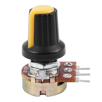 5pcs 10K OHM 3 Terminal Linear Taper Rotary Audio B Type Potentiometer R1I16919 - Bild 1 von 4
