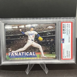 2025 Topps Chrome - Fanatical Roki Sasaki #FAN-21 (RC) PSA 10 - Picture 1 of 3