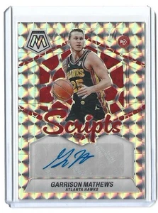 2023-24 MOSAIC SCRIPTS GARRISON MATHEWS AUTOGRAPH BASKETBALL CARD - Picture 1 of 2