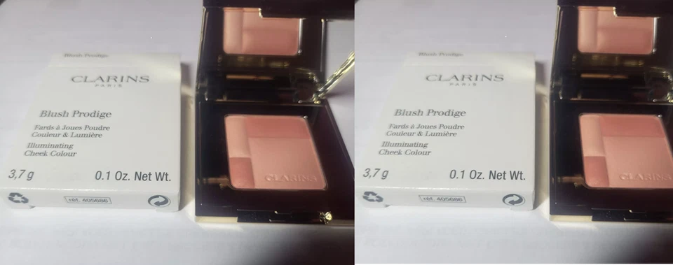 PACK de 2 Clarins Rubor Prodige Iluminador Color de mejillas #02 Suave Melocotón Nuevo en caja 0,1 OZ Foto 1 de 4