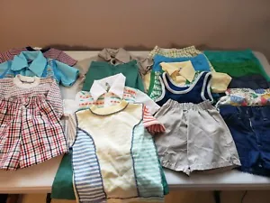 1970's Vintage Kids Clothes mix of Kmart JCPenny MADE IN USA Shirts Shorts Pants - Picture 1 of 19
