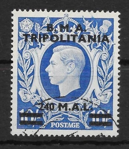 B.O.I.C.-TRIPOLITANIA SGT13 1948 BMA SOBREIMPRESIÓN 240l EN 10/= ULTRAMAR USADO - Imagen 1 de 1
