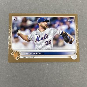 Tylor Megill Rookie /2022 GOLD Parallel 2022 Topps #134 RC Parallel Card NY Mets