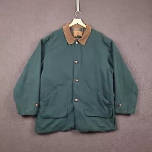 Vintage AMERICAN EAGLE Jacket Mens XL Green Barn Coat Canvas Hunting Flannel 90s - Picture 1 of 10