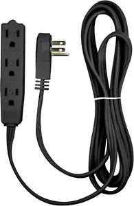 Flat Multiple Outlet Extension Cord 10 Ft for Indoor Use by UL Listed 3 Prong - Picture 1 of 4