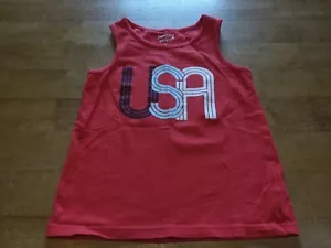 Jumping Beans Tank Top Boys size 5 Red White Blue USA, cute! - Picture 1 of 3