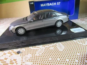 697Y AutoArt 56163 Maybach 57 SWB 2005 Grigio Metallizzato 1:43 + Scatola - Foto 1 di 16
