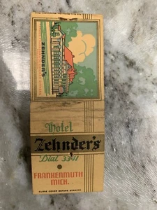 Vintage Hotel Zehnder's, Frankenmuth, MI, Matchbook - Picture 1 of 4