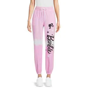 Barbie Juniors SIZE 3XL Graphic Jogger Pants, 28” Inseam COLOR PINK NEW - Picture 1 of 5
