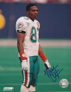 MARK CLAYTON MIAMI DOLPHINS ACTION SIGNED 8x10 - Picture 1 of 1