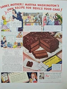 1939 vintage Bakers Chocolate Print Ad. - Picture 1 of 1