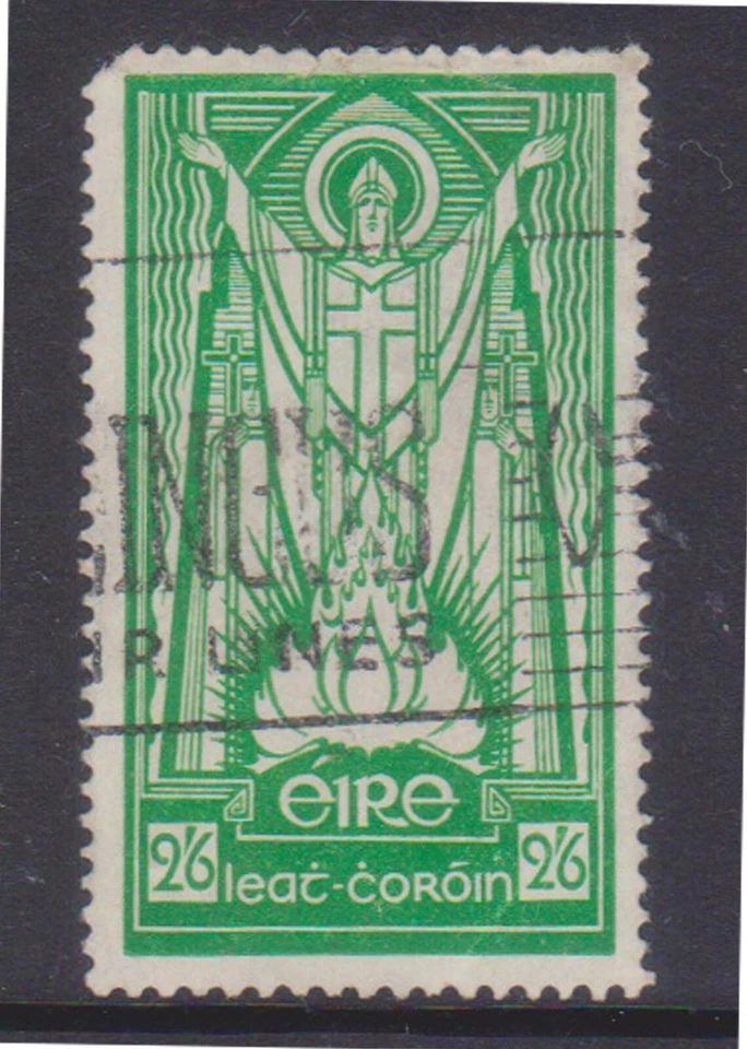 (K199-20) Sello Irlanda 2/6d verde alto valor (T)(v) Foto 1 de 1