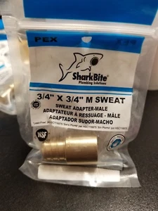 Sharkbite 3/4"×3/4" M SWEAT Adapter Male UC608LFA NEW  - Picture 1 of 1