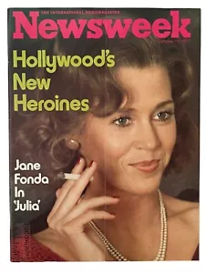 Jane Fonda in "Julia" on cover NEWSWEEK International Magazine Oct 10 1977 - Picture 1 of 2