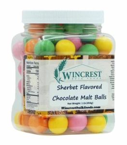 Palline di malto Sherbet - vasca da 1 libbra - spedizione celere gratuita - Foto 1 di 4