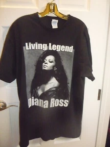 RARE celebrity own Diana Ross t-shirt Legend/Hollywood Bowl live open night/Sz L - Picture 1 of 2