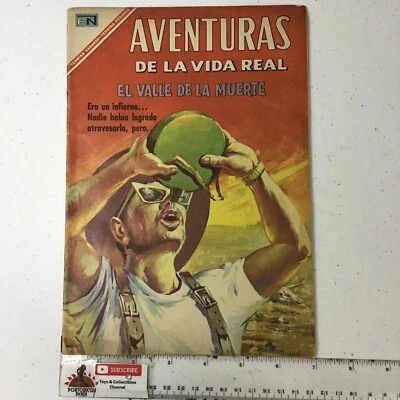1967 SPANISH COMICS AVENTURAS DE LA VIDA REAL #137 VALLE DE MUERTE NOVARO MEXICO - Image 1 of 4