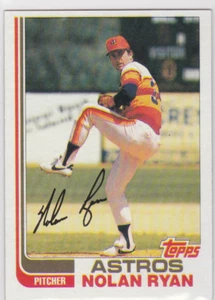 NOLAN RYAN Houston Astros 1982 Topps VINTAGE BASEBALL CARD Rangers MLB HOFer! - Bild 1 von 2