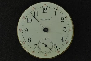  VINTAGE 12 SIZE GRADE 81 WALTHAM H.C. POCKET WATCH MOVEMENT - NOT RUNNING - Picture 1 of 2