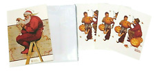 NORMAN ROCKWELL HALLOWEEN POST CARDS 4 X 6" & BLANK CHRISTMAS CARD 5 X 7"