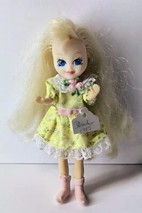 Vintage 1985 Hasbro 6" Megan Doll Blonde My Little Pony Yellow Dress - Picture 1 of 6