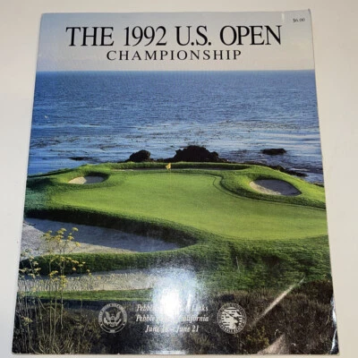 1992 U. S. Open Golf Championship Program Pebble Beach Tom Kite - Image 1 of 4