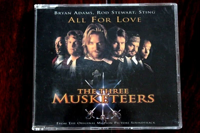 Bryan Adams Rod Stewart Sting  All For Love  Maxi/Single-CD  Die drei Musketiere - Bild 1 von 2