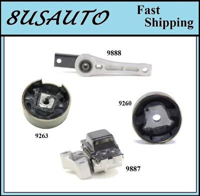 4PCS MOTOR & TRANS MOUNT FIT 2009-2016 Volkswagen Tiguan 2.0L - Manual Trans. - Image 1 of 4