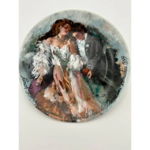 Vintage Pierre-Laurent Brenot Art Plate La Dame Aux Camélias 1899 Limoges France - Picture 1 of 2