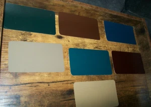 1929 Dodge Auto Acme Paint Chips set di 14 trucioli da 2,5" x 4,5"+mix info - Foto 1 di 4