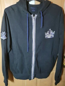 LOS ANGELES KINGS HIGH QUALITY STITCHED THROWBACK ZIPUP HOODIE SIZE 2XLARGE - Picture 1 of 9