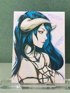 Goddess Doujin Anime Card Artists Sketch Style Frost Design Card #25 ALBEDO - Picture 1 of 9
