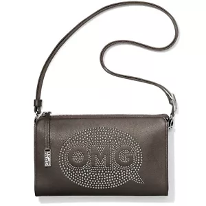Neu mit Etikett Brighton PRETTY TOUGH Nieten OMG Zinnleder Umhängetasche Tasche unverbindliche Preisempfehlung des Herstellers 190 $ - Bild 1 von 5
