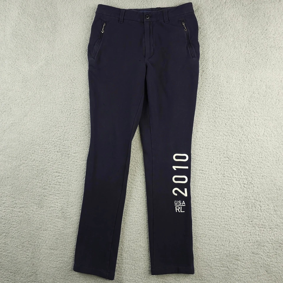 Pantalones Ralph Lauren Team USA para mujer 6 azules Vancouver 2010 Juegos Olímpicos tejidos polar Foto 1 de 4