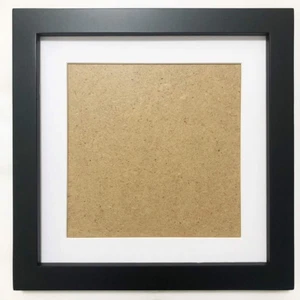 Zxt-Parts 8X8 Picture Frames Black Square, 6X6 Picture Frame with Mat, Solid Woo - Picture 1 of 12