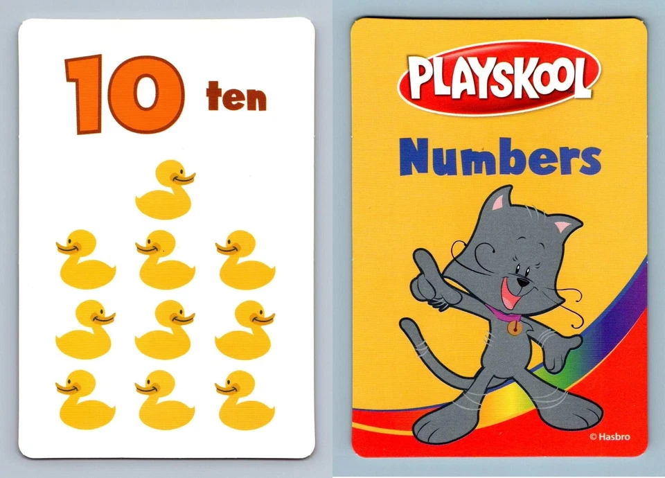 10 / Ten Ducks - Numbers Math Pre K-K Flash Card - Image 1 of 1