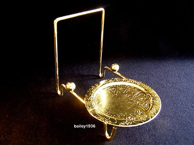 CUP and & SAUCER STAND Brass Etch Base Display Holder Easel  - Image 1 of 4