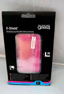 Gear4 X-Shield Hartplastik & Echtleder rosa Hülle für iPod Touch 8GB 16GB. - Bild 1 von 3