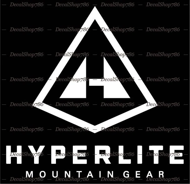 Hyperlite Mountain Gear -Outdoor Sports- Car Vinyl Die-Cut Peel N' Stick Decals