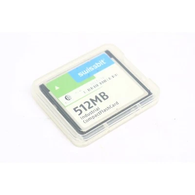 Swissbit Industrial CompactFlashCard 512MB SFCF0512H1BU2TO-C-MS-527-L28 (B296) - Photo 1/2