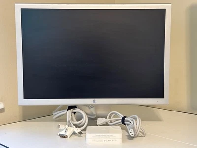 Apple Cinema HD Display 23-inch DVI Late 2005 M9178LL/A - Silver Aluminum TESTED - Image 1 of 4