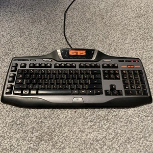 Logitech G15 Gaming Keyboard Y-UW92 Wired USB Illuminated Screen - Picture 1 of 15