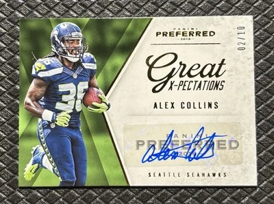 ALEX COLLINS 2016 Panini Preferred Great X-Pectations Silver SSP Rookie Auto /10 - Image 1 of 2